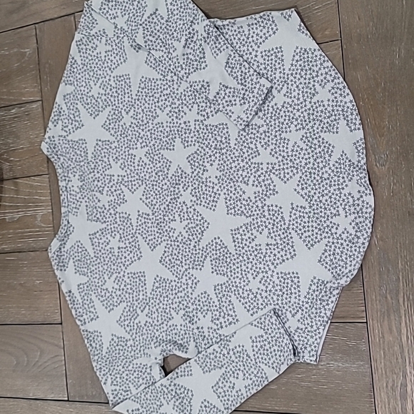 Lucky Brand Long Sleeve Cloud Jersey Scoop Neck Lightweight Star Sweater Size M - Picture 7 of 17